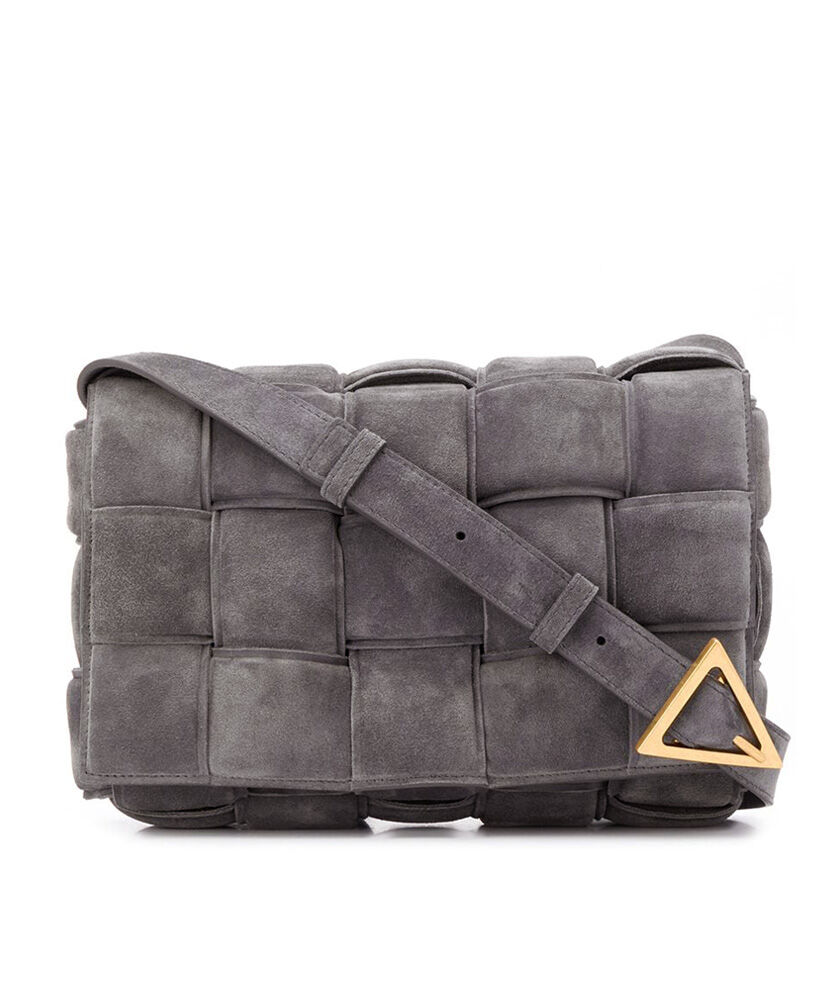 Bottega Veneta Padded Cassette Bag Leather Grey